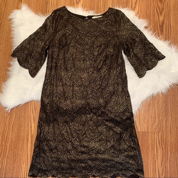 miami Dresses & Skirts - Miami Lace Overlay Metallic Dress